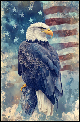 peaceful bald eagle Poster