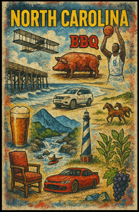 North Carolina Highlights Poster