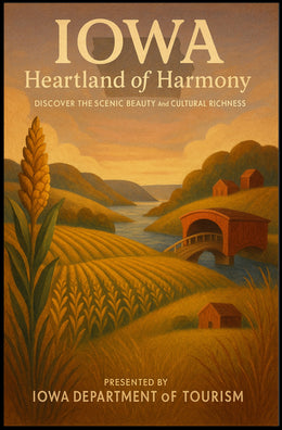 Iowa Heartland Of Harmony Poster