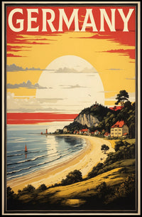 Germany Coastal Landscape Poster