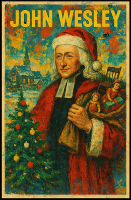 John Wesley Santa Theme Christmas Cultural Poster