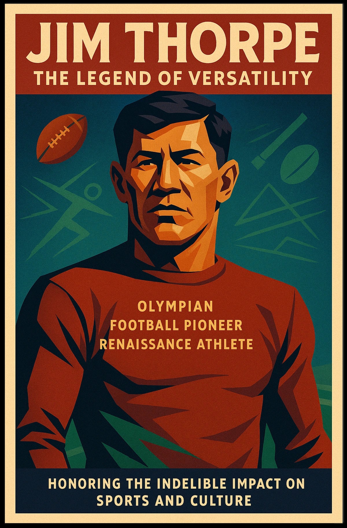 Jim Thorpe The Legend of Versatility Jim Thorpe Poster