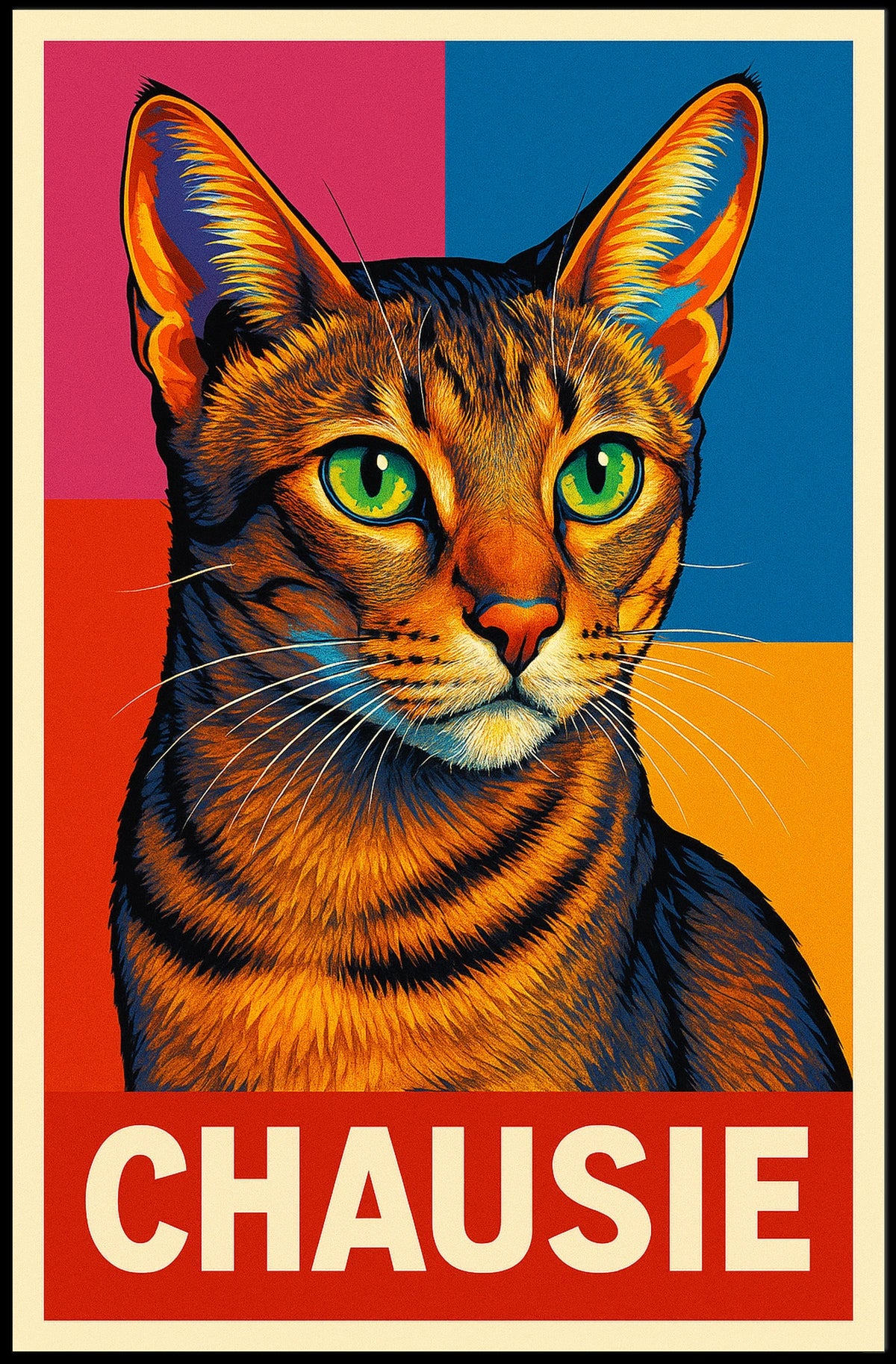 Chausie Cat Poster