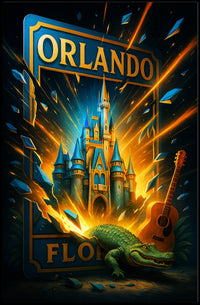 Orlando Fantasy Explosion Poster PosterGoat