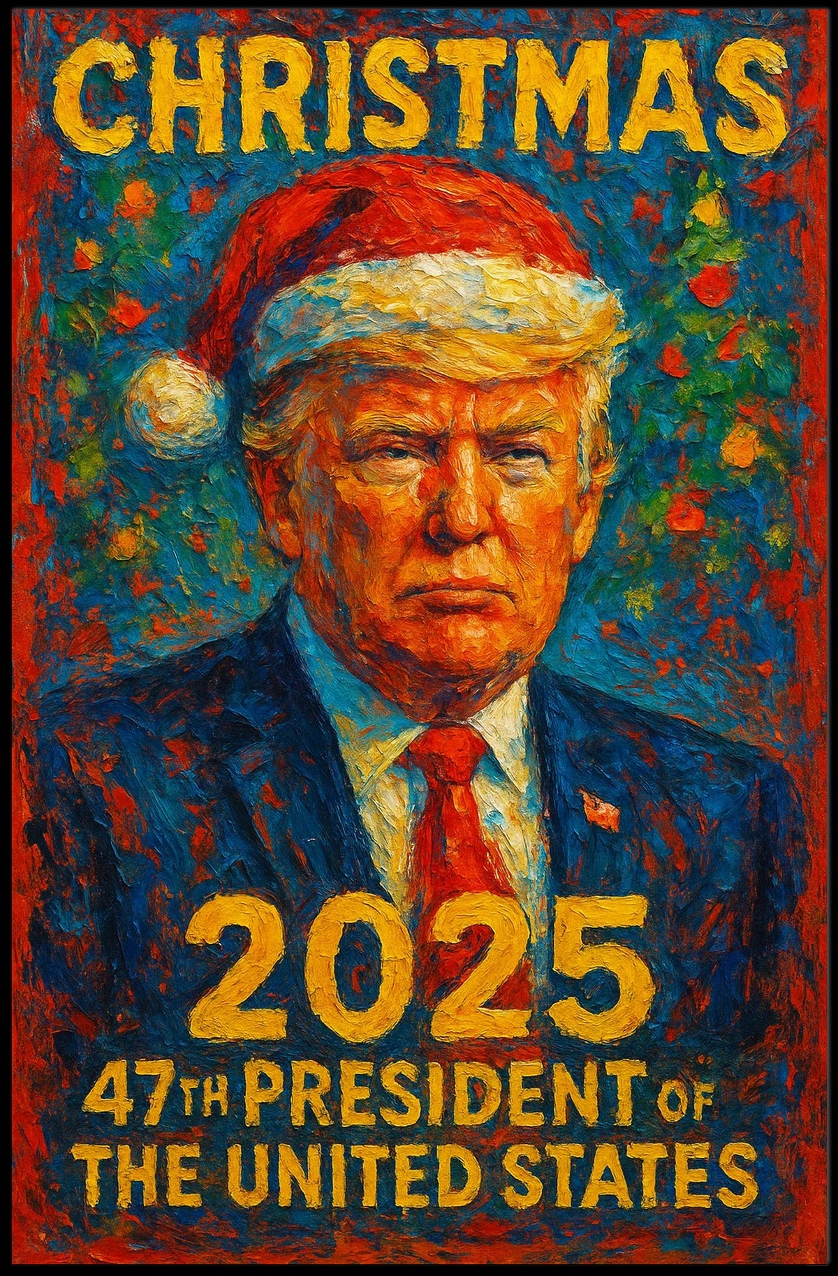 Christmas 2025 Presidential Humor Political or Propaganda Poster