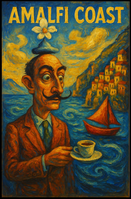 Amalfi Coast Surrealism Surreal Poster