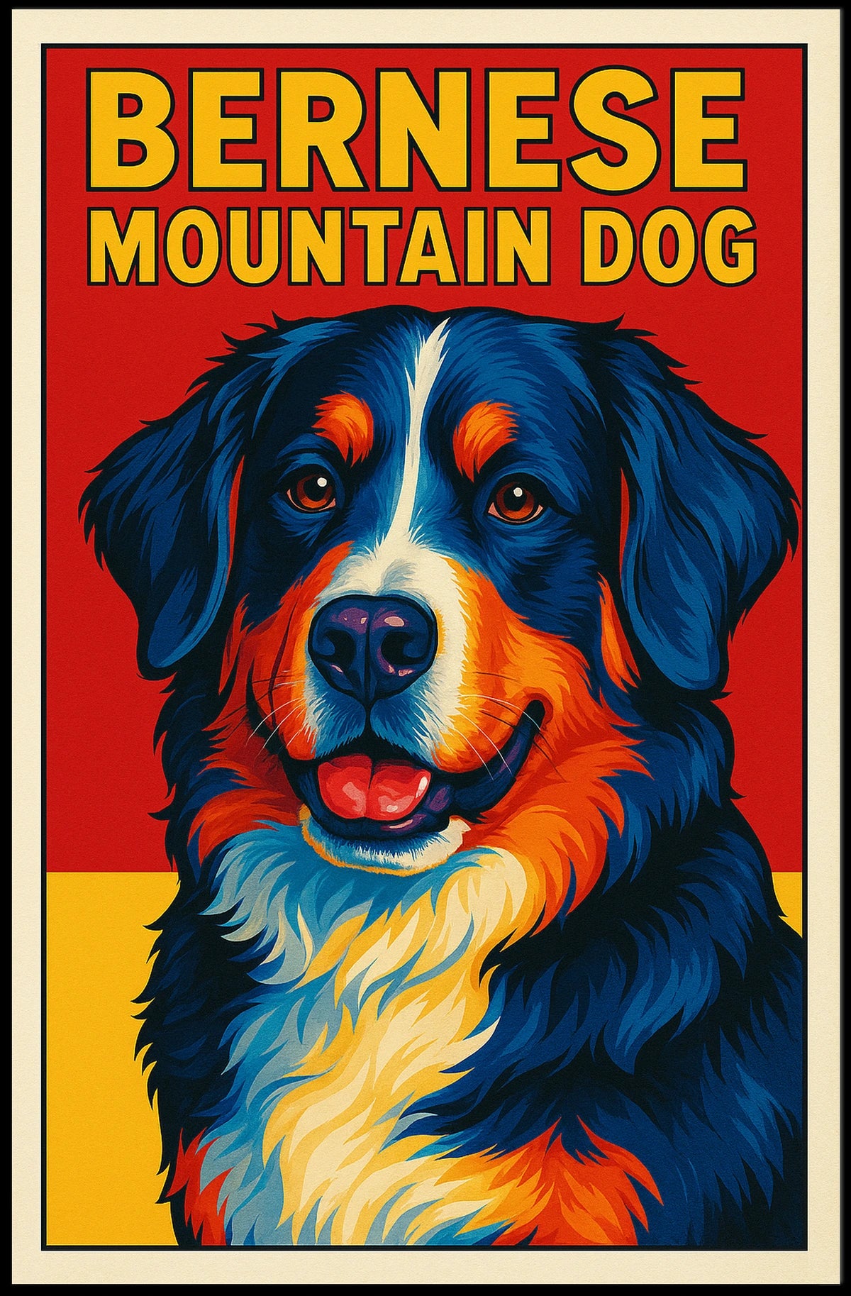 Bernese Mountain Dog Poster