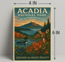 Acadia National Park Nature Serenity National Park Poster