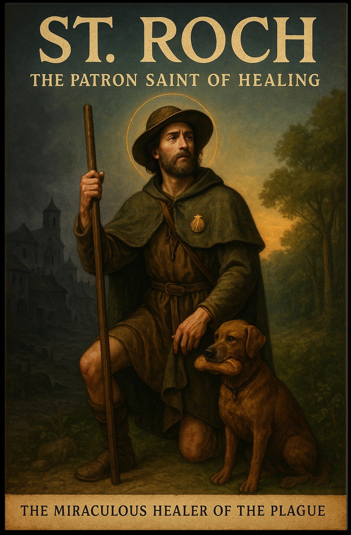 St. Roch The Patron Saint of Healing Poster