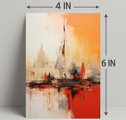 Abstract Cityscape Abstract Poster