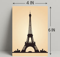 Eiffel Tower Silhouette Poster