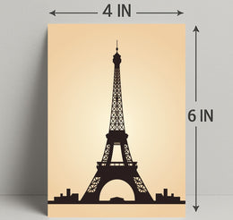 Eiffel Tower Silhouette Poster