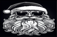 Cool Santa Vibes Poster