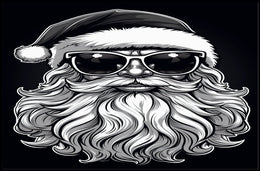 Cool Santa Vibes Poster