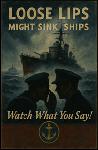 Loose Lips Might Sink Ships Poster