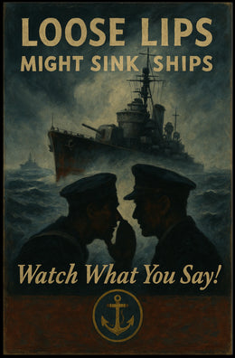 Loose Lips Might Sink Ships Poster