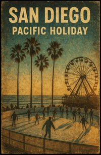 San Diego Pacific Holiday Poster
