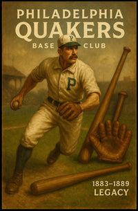 Philadelphia Quakers Baseball Legacy Poster