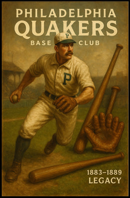 Philadelphia Quakers Baseball Legacy Poster