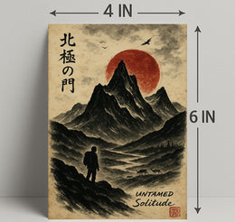 Untamed Solitude: Adventure Art Print Cultural or Heritage Poster