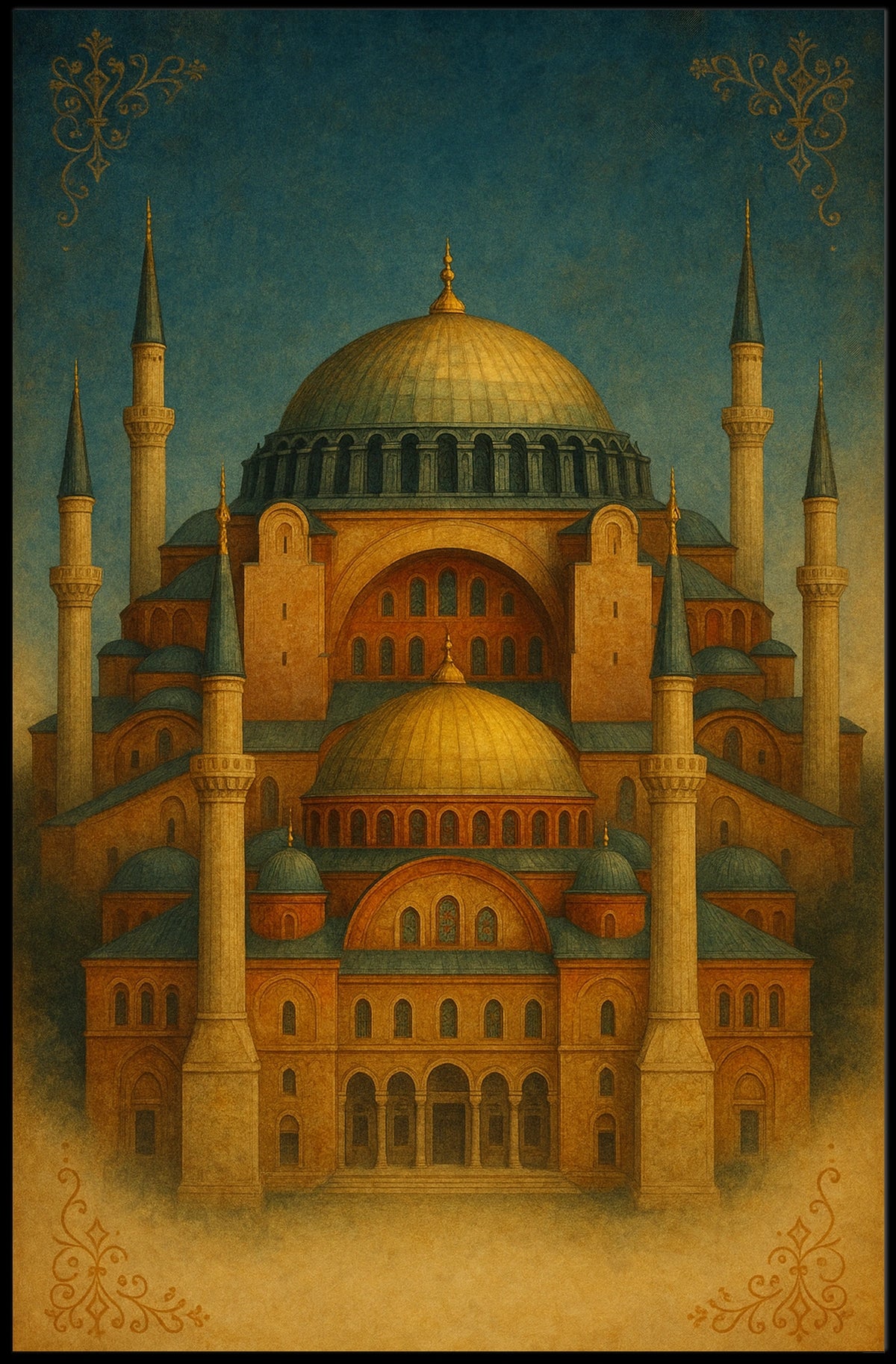 Majestic Architecture A Tribute to Byzantine Design Poster