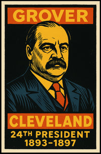 Grover Cleveland 24th President Poster