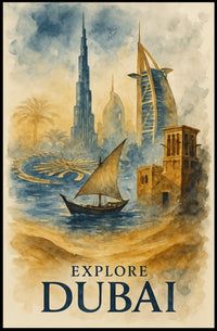 Discover the Wonders of Dubai Description Immerse yourself in Poster