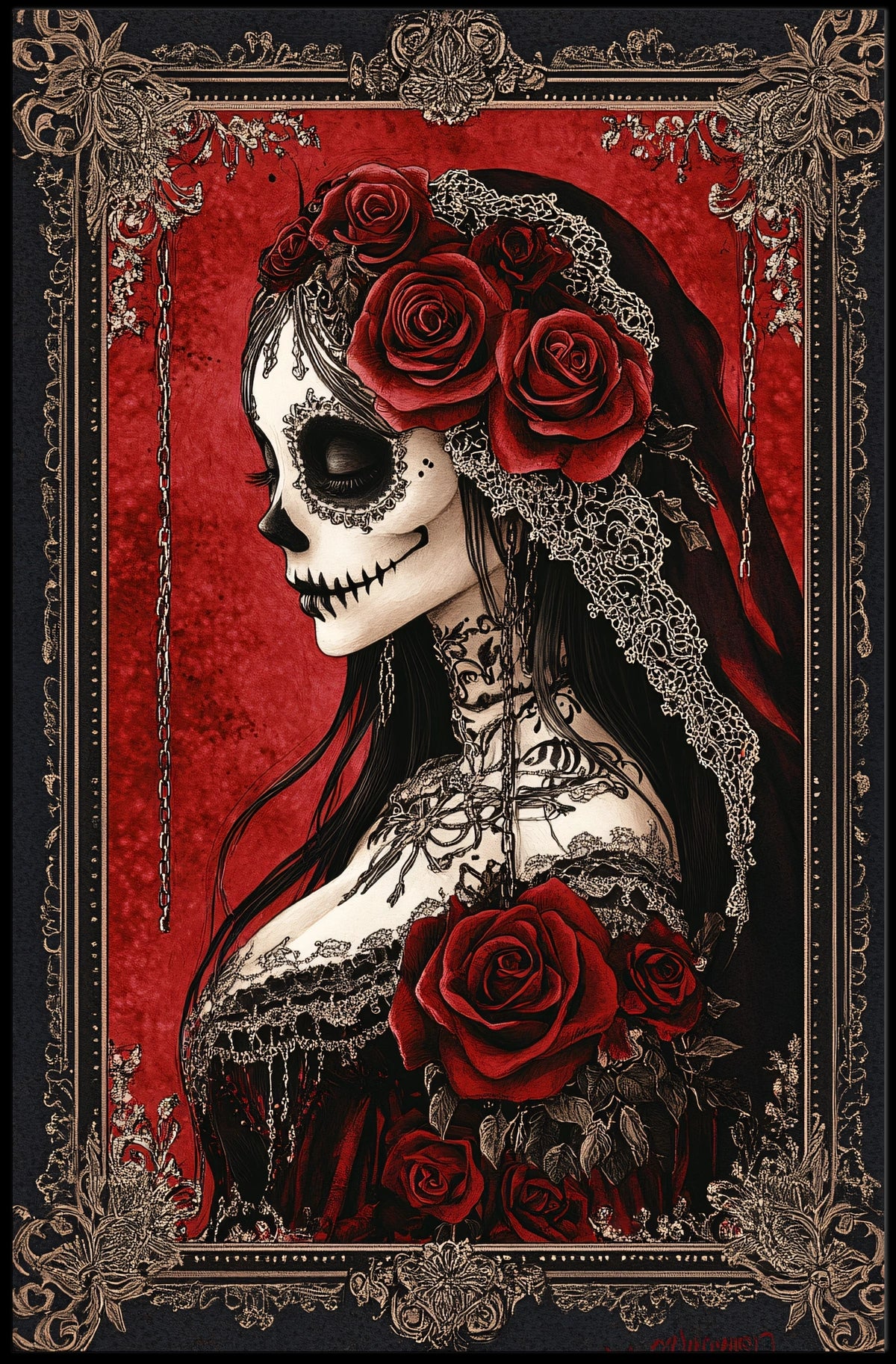 Día de los Muertos Celebration Cultural Heritage Poster