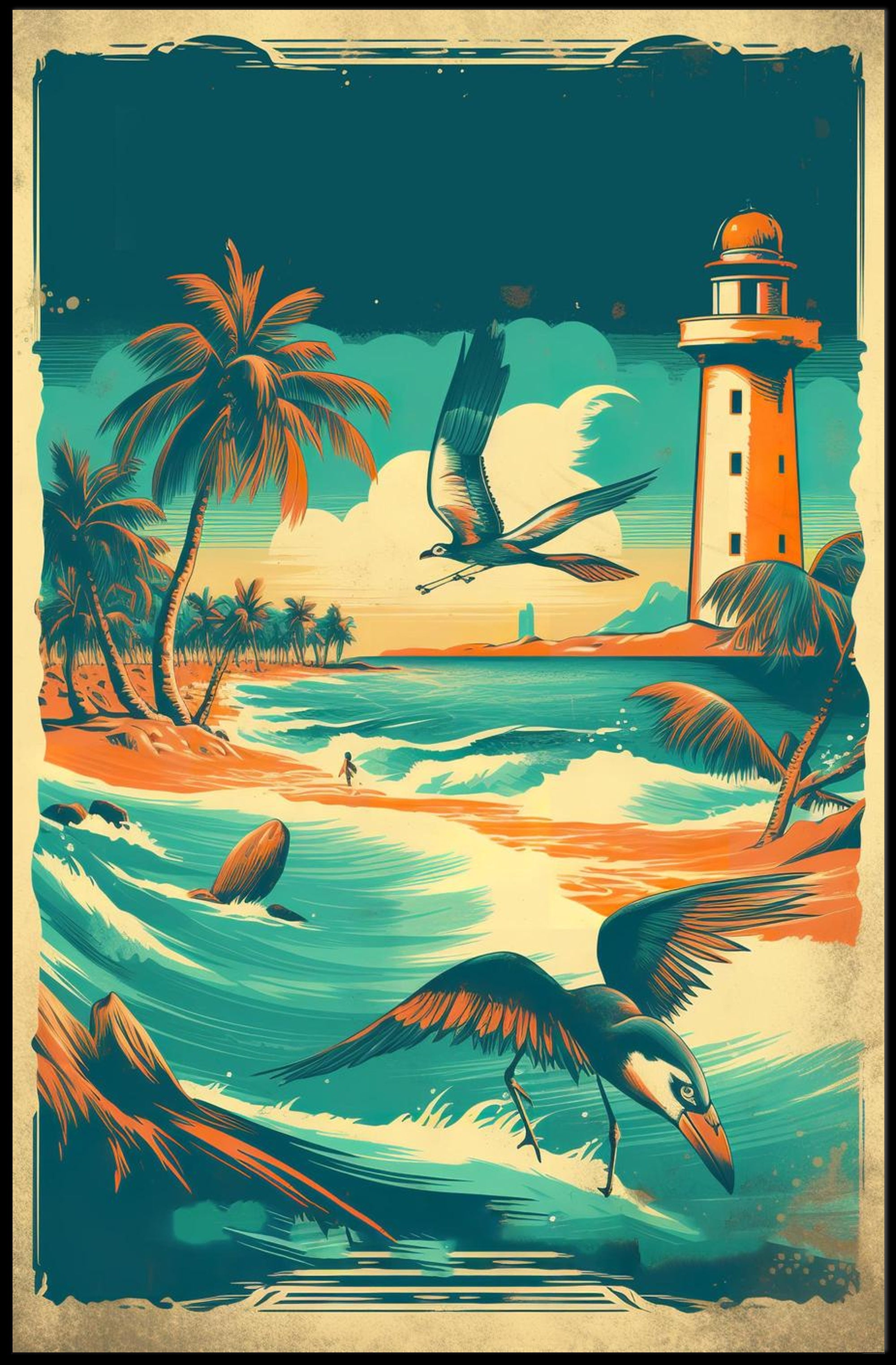 Coastal Serenity Poster