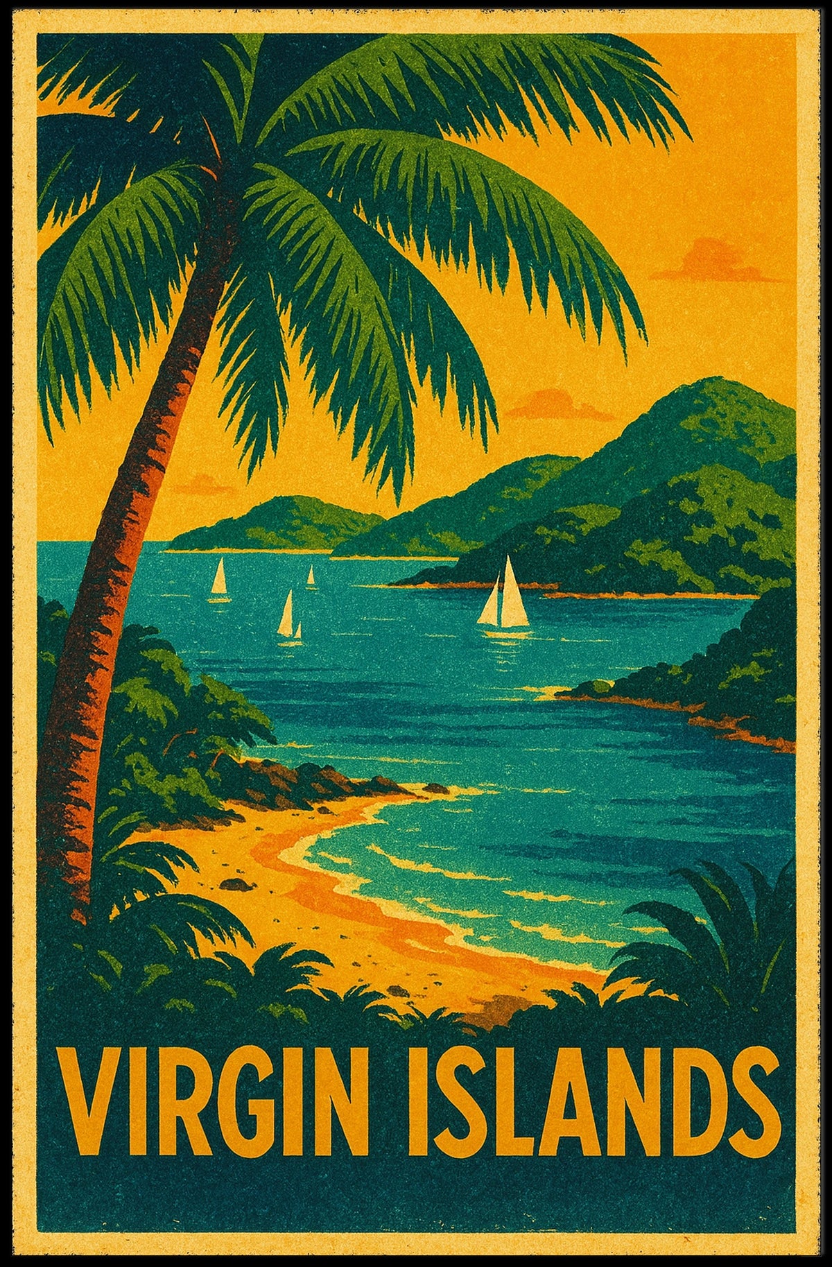 Virgin Islands Paradise Poster