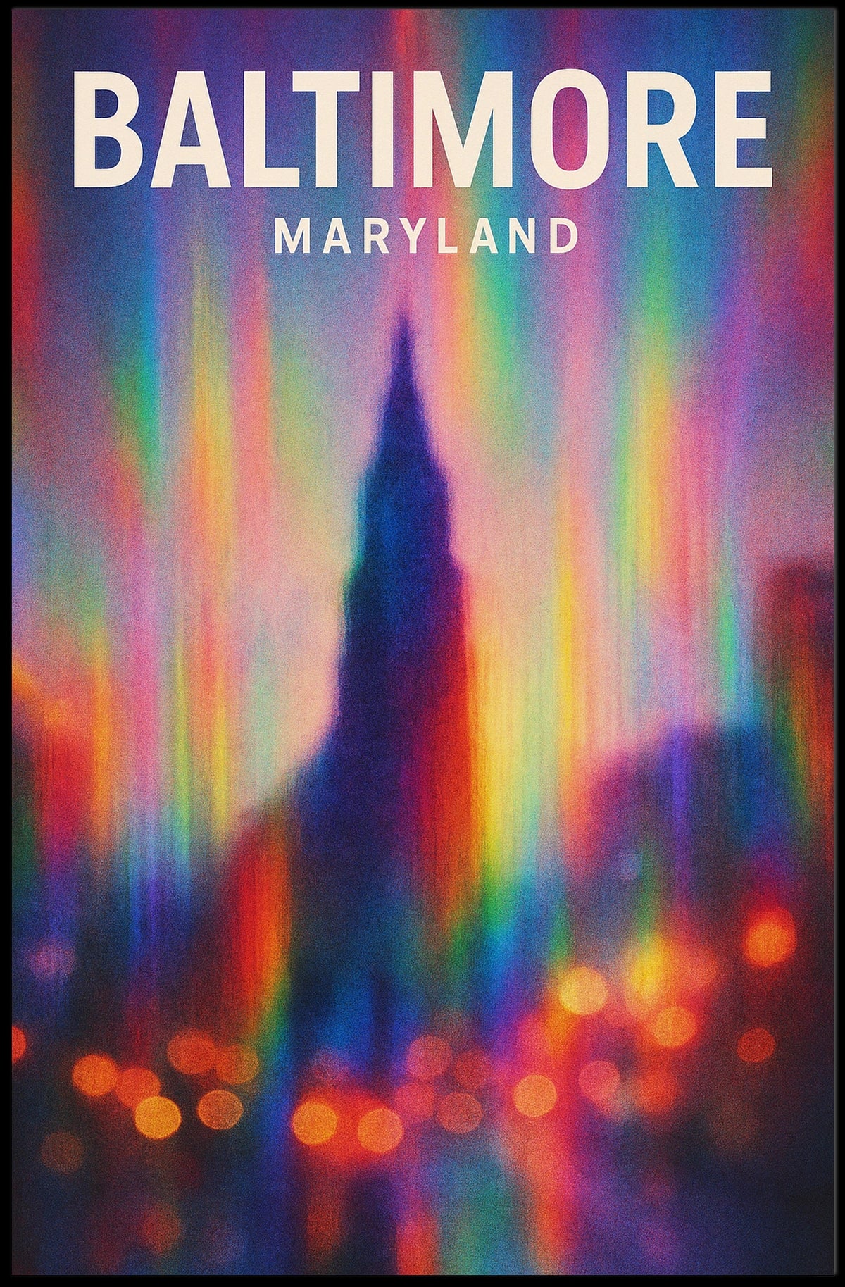 Baltimore Maryland Urban Photography Realism Poster