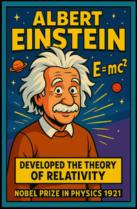 Einstein Relativity Vintage Science Student Poster