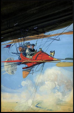 Whimsical Flight Adventure Poster PosterGoat