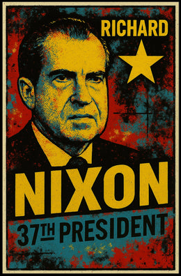 Richard Nixon 37th President of the United States Graffiti Pop Art Poster