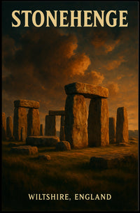 Stonehenge Vintage British Heritage Collectors Poster