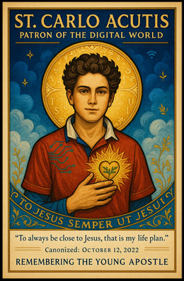 St. Carlo Acutis Patron of the Digital World Poster