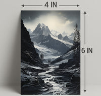 Majestic Mountain Landscape Poster