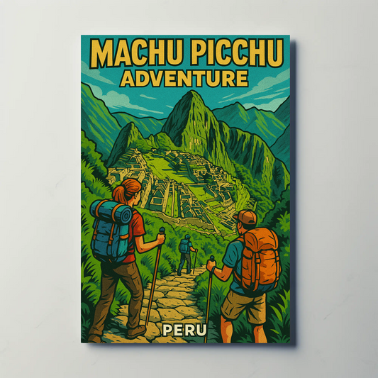 Machu Picchu Peru Hiking Adventure Travel Poster Poster