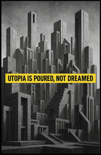 Dystopian Angular Cityscape Futuristic Sci-Fi Poster