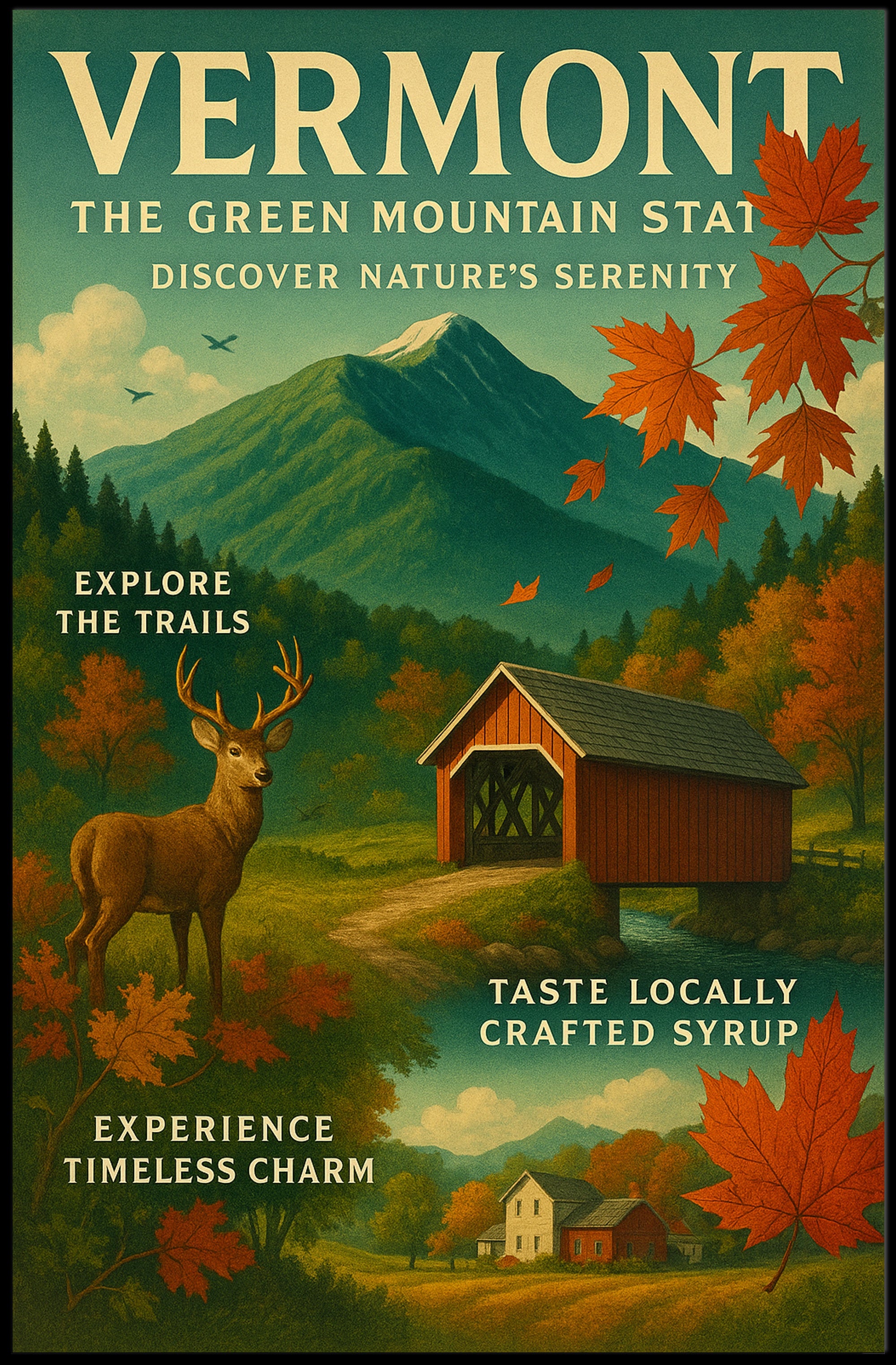 Vermont Natural Serenity Wall Art Print