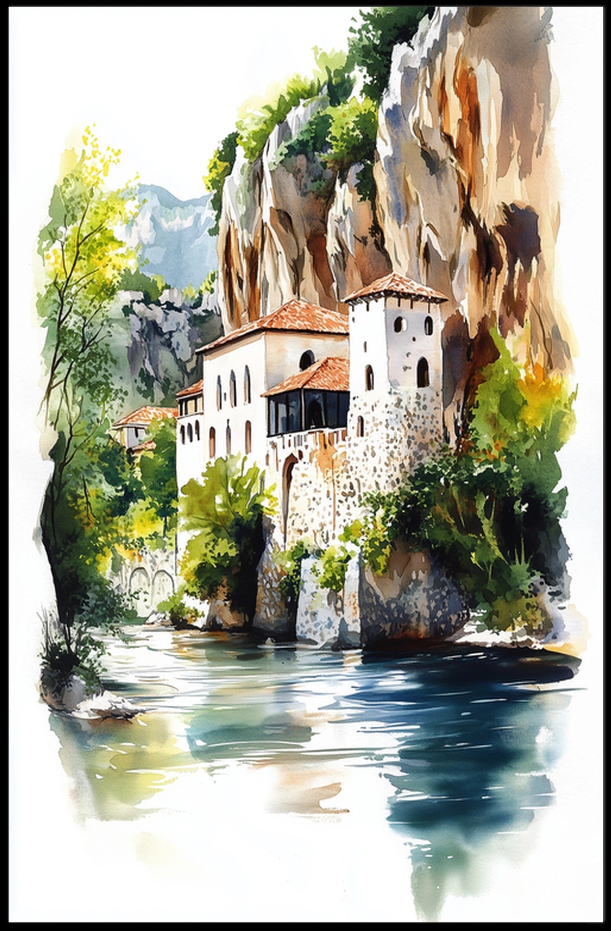 Bosnia and Herzegovina Blagaj Tekija Monastery Poster