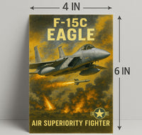 F-15C Eagle Air Superiority Fighter Poster PosterGoat