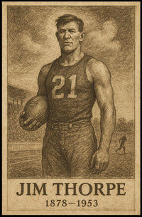 Jim Thorpe Legendary Athlete Poster