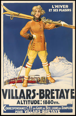 Winter Pleasures In Villars-Bretaye Poster
