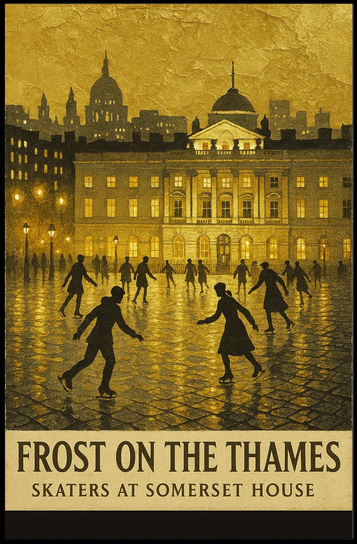 Frost On The Thames Poster