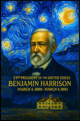 Benjamin Harrison 23rd President of the United States Presidential Masterpiece Series Poster