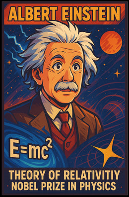 Albert Einstein Theory Of Relativity Poster