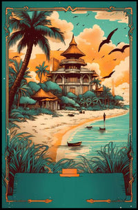 Tropical Paradise Retreat Poster