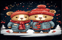 Winter Wonderland Bears Poster