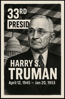 Harry S. Truman 33rd President Poster